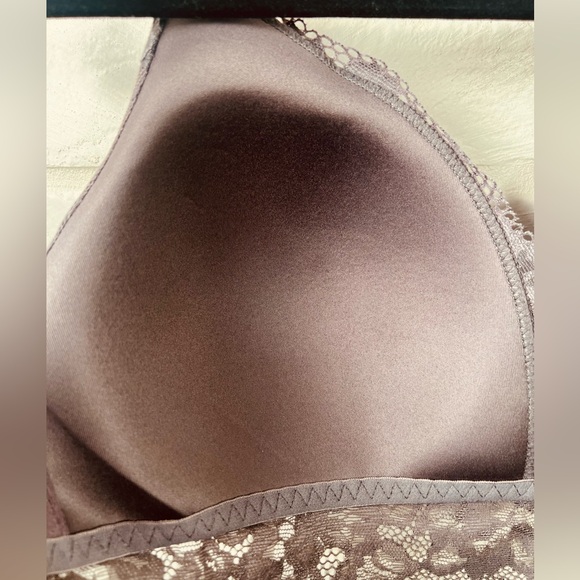 NWT Soma Signature Lace Longline Wireless Lined Bralette L Excalibur Grey #0465 - Picture 5 of 14